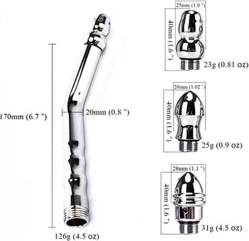 Shower Enema System Vaginal Anal Cleaner Wash Colon Douche Nozzle Cleaning