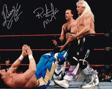 Ricky Morton Robert Gibson Rock & Roll Express Signed 8x10 Wrestling NWA WWE 18