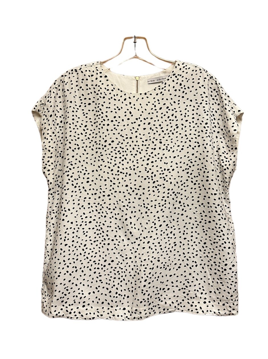 ALTRA & ALTRE STORIE blusa donna taglia US 10 viscosa bianca nera Stoccolma