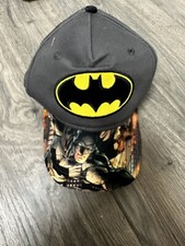 Batman Youth Snapback Flat Bill Hat - Trucker Hat - DC Comics