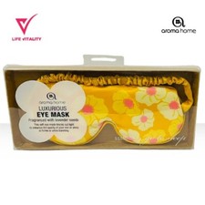 Aroma Home Luxurious Plain eye mask - Yellow Flowers