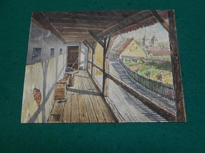 Summer view of a medieval town in the Upper Palatinate. Original - F
