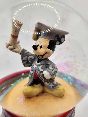 DISNEY TRADITIONS SNOW-GLOBE YOU DID IT MICKEY MOUSE GRADUATION BALL STATE UNV - Picture 5 of 9