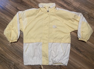 Innovations by Izzi Women s Small Jacket Windbreaker Yellow White Gorpcore
