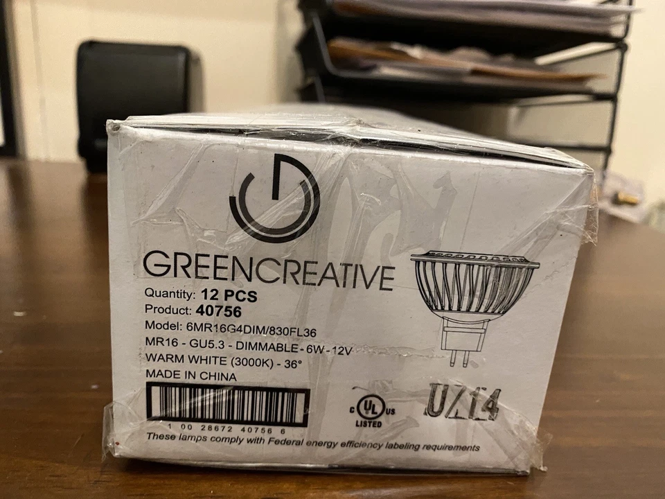 MAKE AN OFFER - Case Of 12 Green Creative LED MR16 GU5.3 6W 3000K 36° - Image 2 of 4