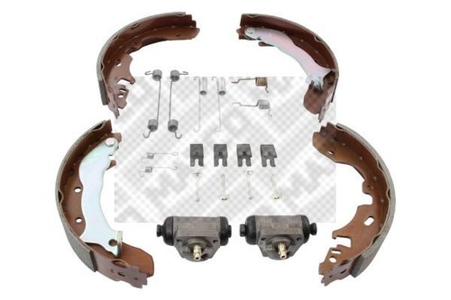 MAPCO Bremsbackensatz 8857/1 Hinten 27mm Für Nissan Micra K11