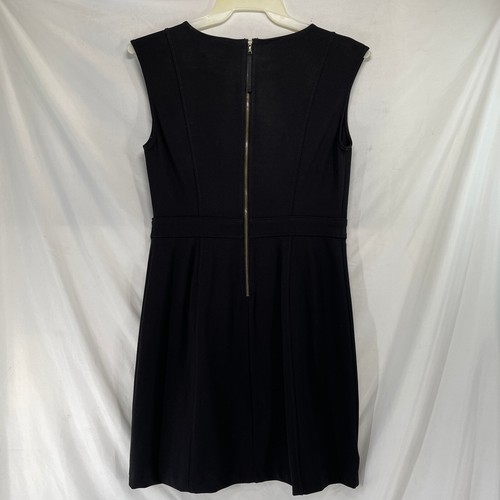 new LOFT Sleeveless Lace Front Shift Dress Size 6 Black & Blue Stretch $98 - Picture 10 of 12
