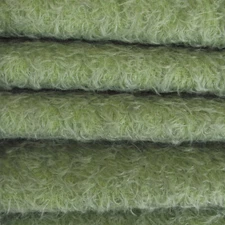 1/6 yd 300S/CM Antique Sage INTERCAL 1/2" Ultra-Sparse Curly Matted Mohair Fur