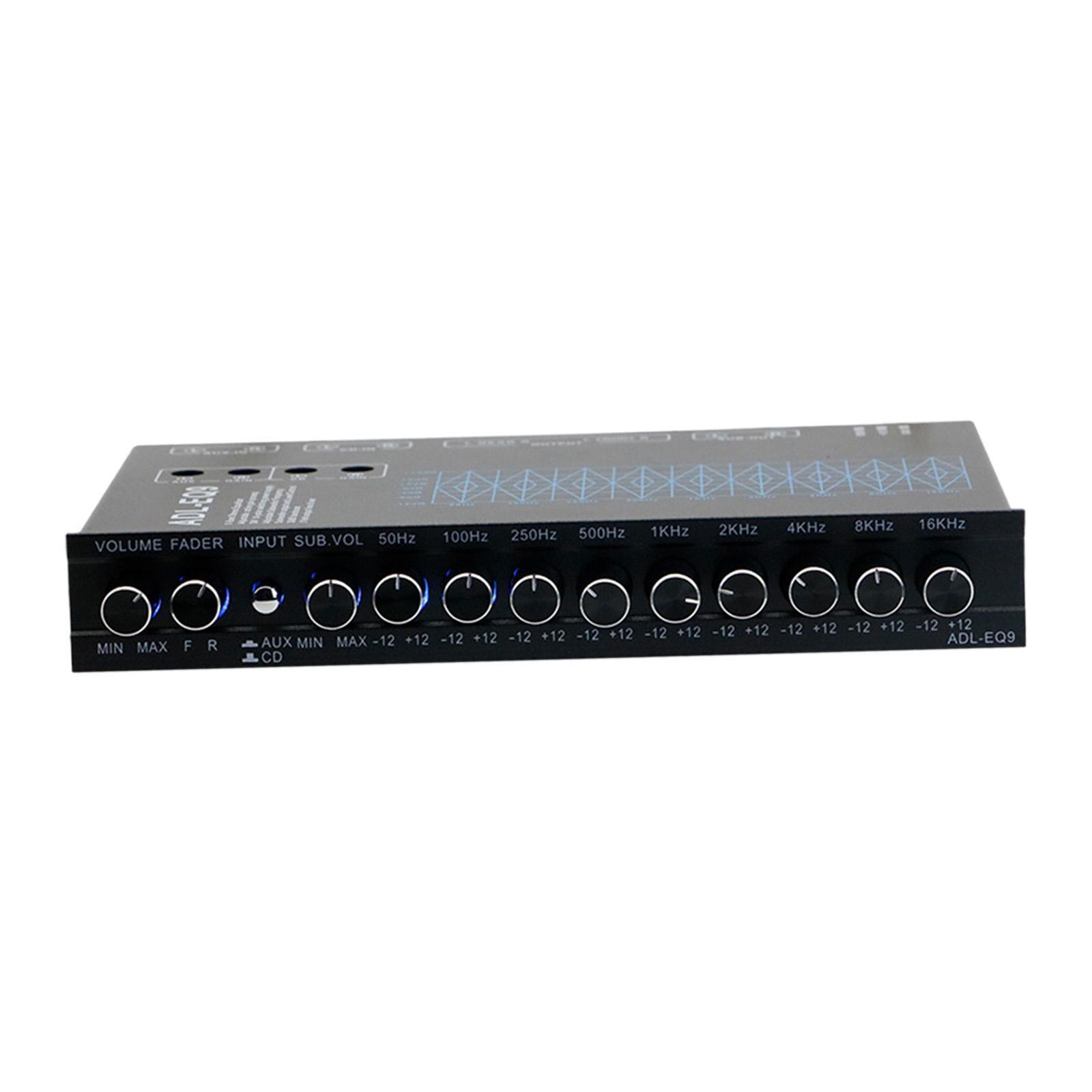 ADL-EQ9 9-Band Equalizer - Professioneller Audio Prozessor Für Auto & Heim