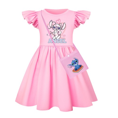 Kids Girls Lilo Stitch Cartoon Princess Skirt Fancy Dress Week Party xmas Gifts - Picture 7 of 12