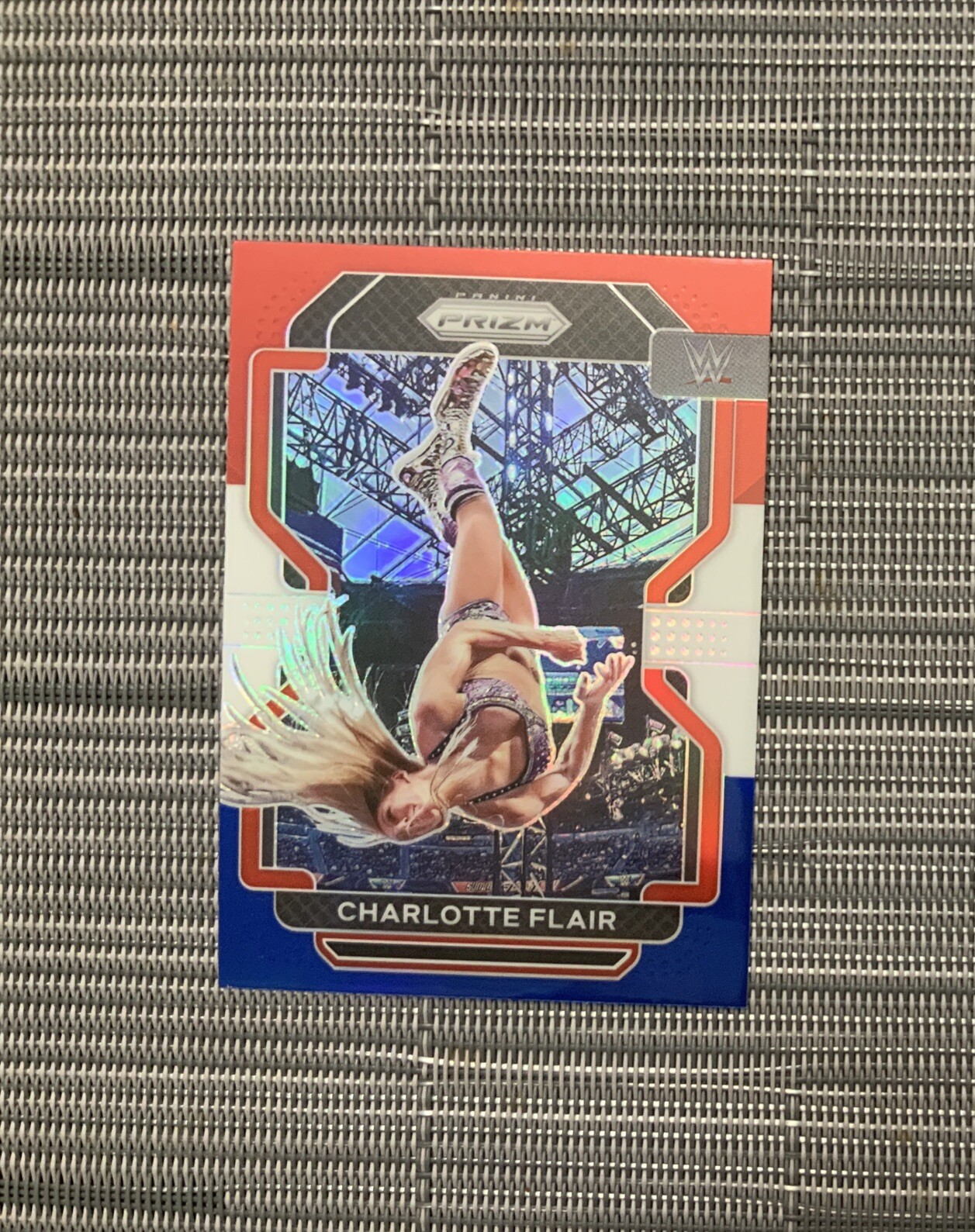 CHARLOTTE FLAIR 2022 WWE Panini RED/WHITE/BLUE Prizm Parallel #180