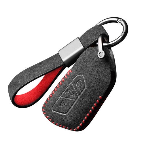 Full Suede Covered Key Fob Remote Protector Holder Cover Case For Volkswagen B - Picture 8 of 9