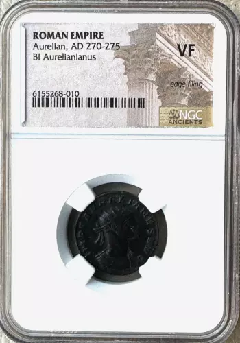 ROMAN EMPIRE AURELIAN BI AURELIANANUS 270-275 AD  - NGC VF - FREE SHIPPING!