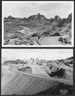 (2) SOUTH DAKOTA BADLANDS RPPC POSTCARDS