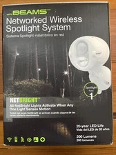 MR BEAMS Netbright  MBN340 LED MOTION DETECTOR SENSOR LIGHT Networked Wireless
