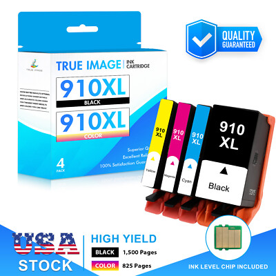 910XL BCMY Ink Cartridge Replacement for HP OFFICEJET PRO 8020 8035 8028 LOT