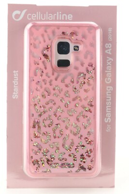 Cellularline Leopard Schutz Hülle Samsung Galaxy A8 (2018) Handy Cover Case