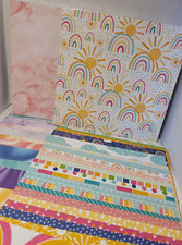 Stampin' Up Sunshine Rainbows with Simply Marbleous 6x6 designer series paper