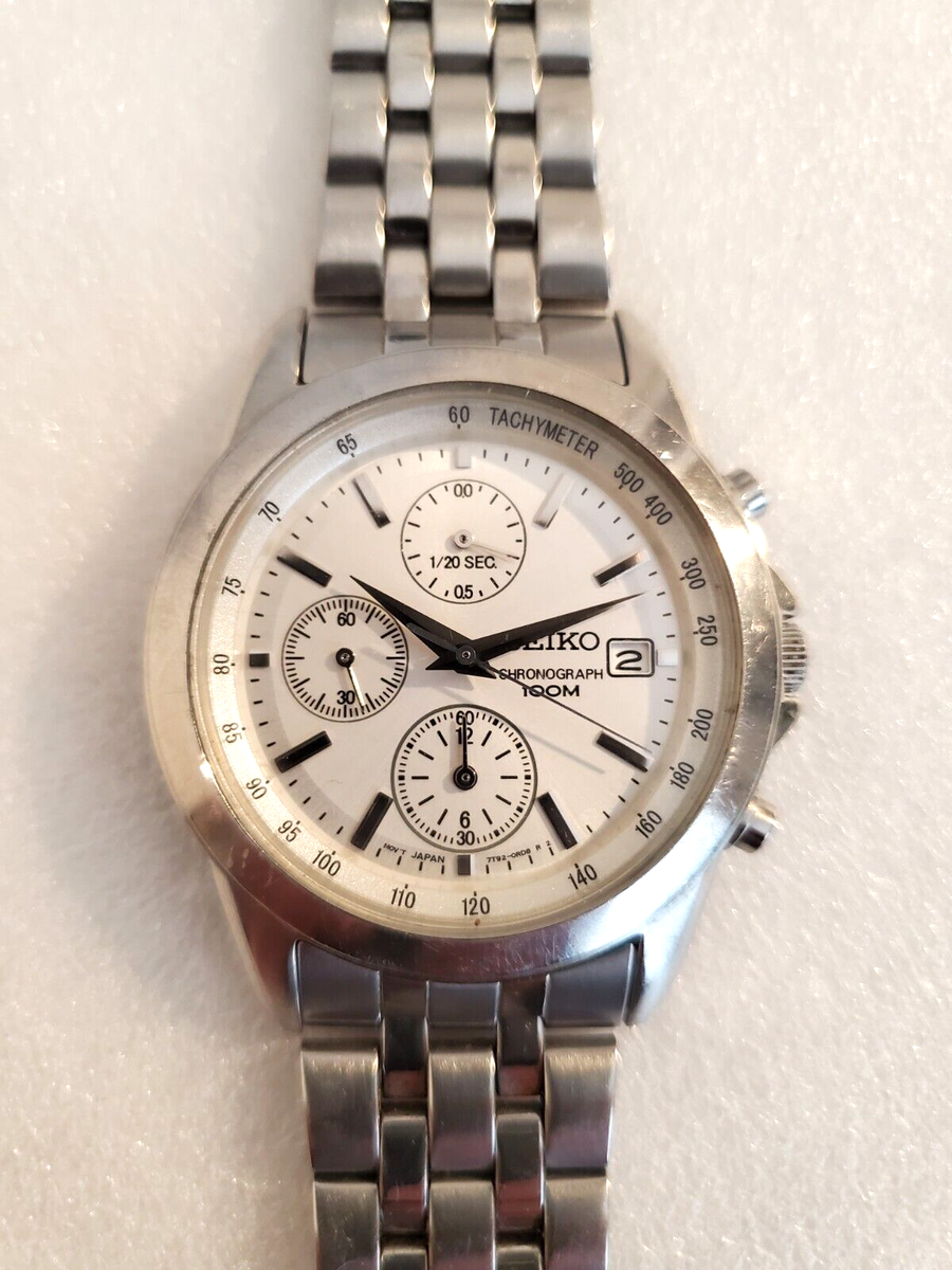 Yo@ SEIKO watch 7T92-OLHO AO fresh battery. Japan Runs. | eBay