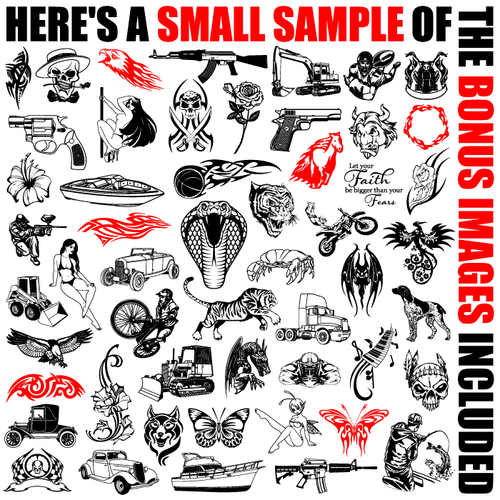 ANIMAL HEADS CLIPART IMAGES-VECTOR CLIP ART-VINYL CUTTER PLOTTER EPS GRAPHICS CD - Picture 3 of 6