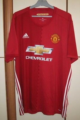 Manchester United 2016-2017 Home football shirt jersey Adidas 2XL