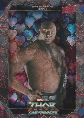 2023 Marvel Thor Love and Thunder Ensemble Insert E-10 Drax Love Silver Parallel