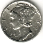 USA - 1937P - Mercury Dime - #536