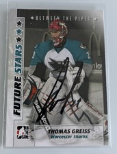 2007-08 ITG Between the Pipes Thomas Greiss #51 Rookie RC Auto Autograph Signed