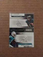 2021 Panini Contenders #RN-DSM DeVonta Smith / Jaylen Waddle Round Numbers