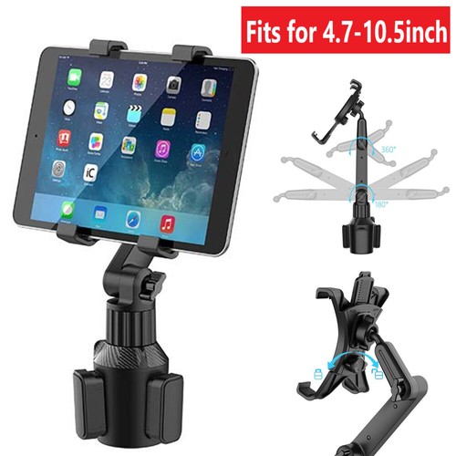 Car Mount Adjustable Cup Holder Stand For 4.7-10.5'' Phone iPad Tablet Universal - 第 4/12 張圖片