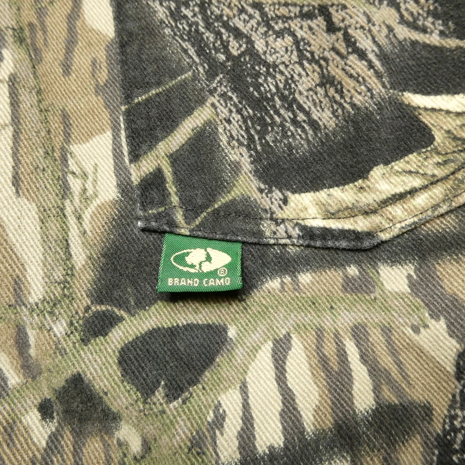 Vintage Mossy Oak Brand Coveralls Mens XL Breakup Camo Canvas Hunting USA Made - Image 4 of 4