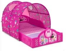 Disney Minnie Mouse Plastic Sleep & Play Toddler Bed w/ Canopy by Delta Children