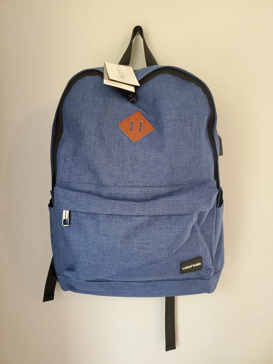 Denim laptop cheap backpack