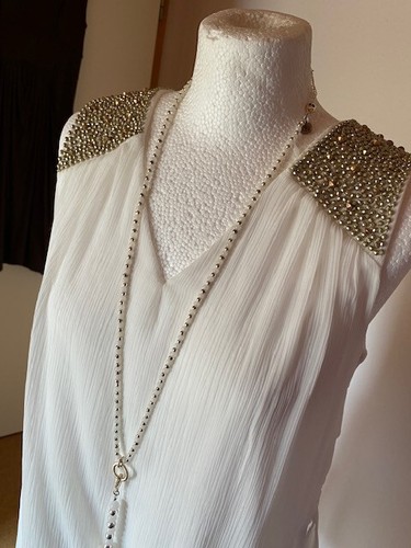 VERO MODA hübsches, kurzes Sommerkleidchen, Gr. S, Farbe Creme-Weiß - Bild 3 von 8