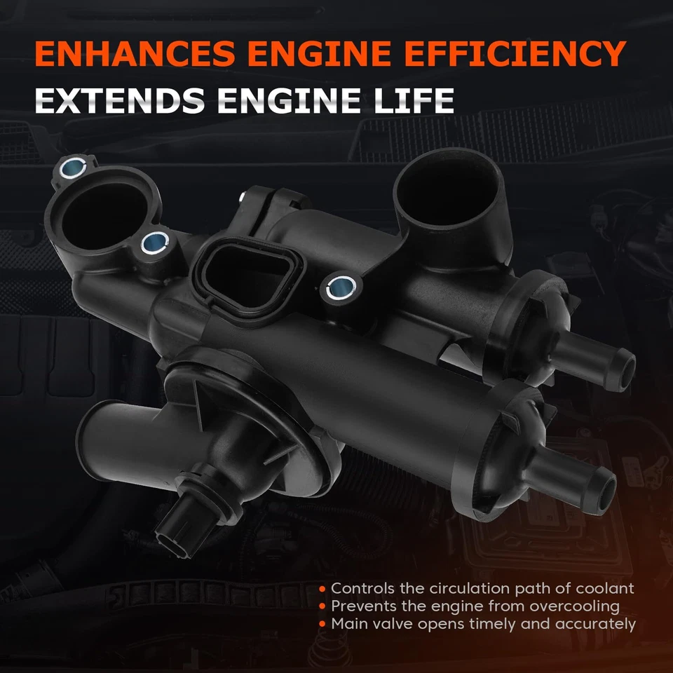 Thermostat Housing Cooling Water Outlet Assembly for Chrysler Dodge Jeep New Foto 3 de 4