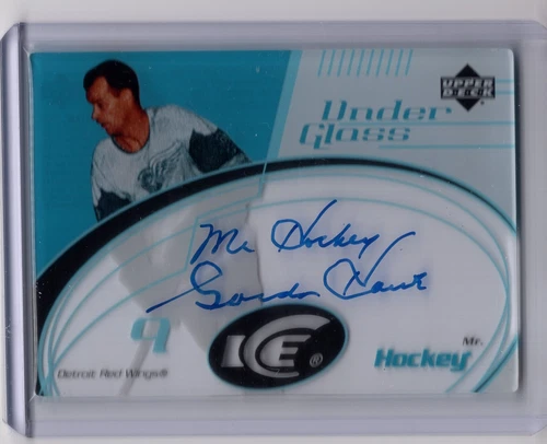 2003-04 Upper Deck Ice Under Glass Autograph #UG-MH Gordie Howe SP