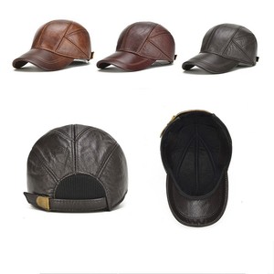 leather winter hats with ear flaps