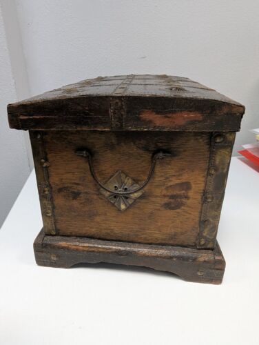 Rajasthani Box Dowry Jewellery Chest Wooden Antique - RSPCA Middlesex/Herts - Picture 15 of 21