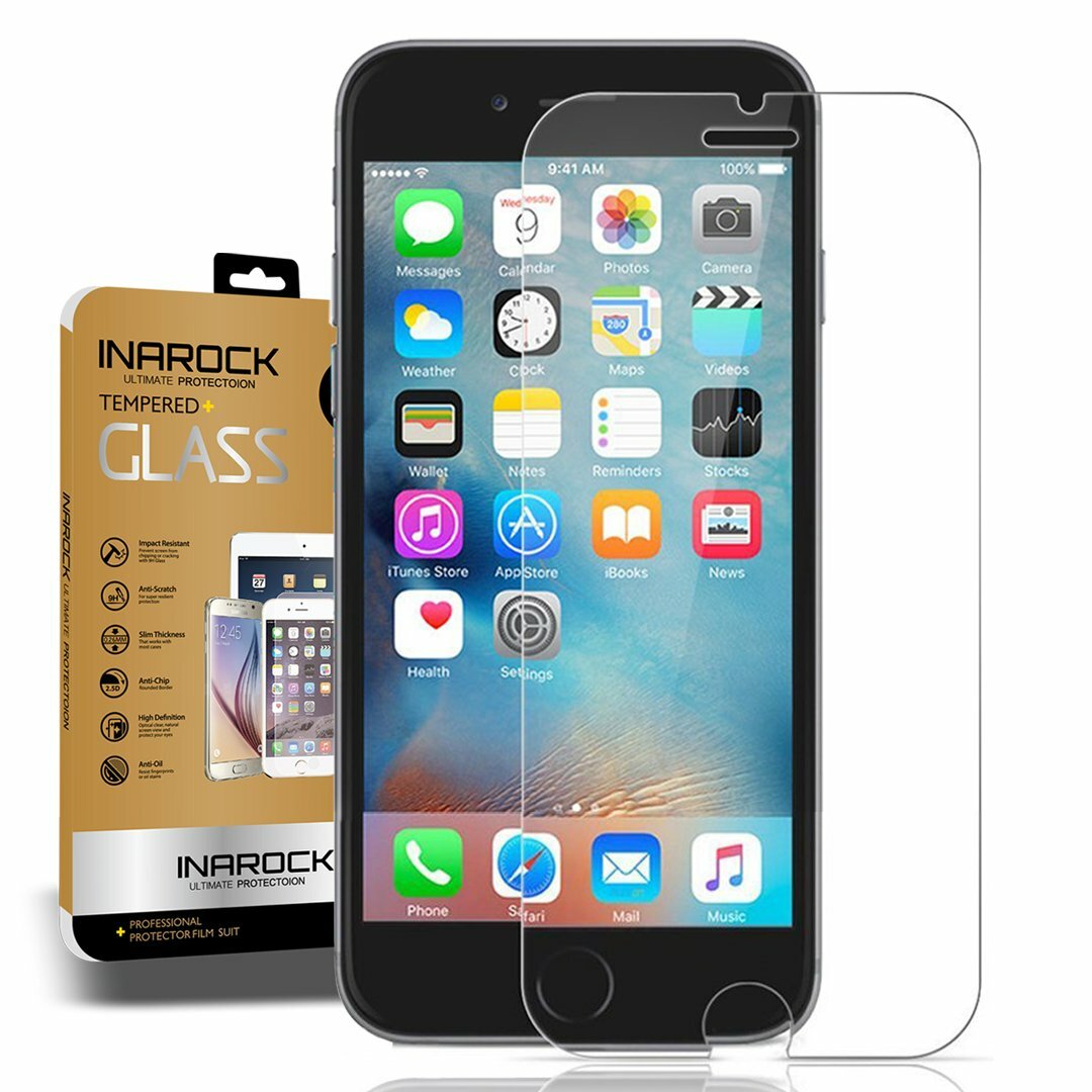 iPhone 6 6S Tempered Glass Screen Protector 0.26mm 9H Hardness by InaRock-image