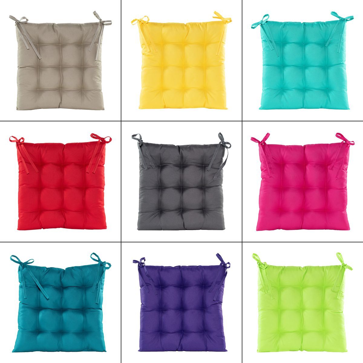 JACK Outdoor Stuhlkissen 38x38cm Kissen Wasserfest Sitzkissen Auflage