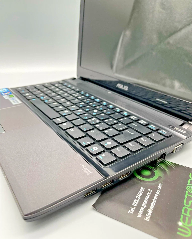 ASUS NOTEBOOK U31SG i3-2350M 8GB RAM 180GB SSD 13,3" HD WINDOWS 10 FATTURA - Imagen 4 de 4