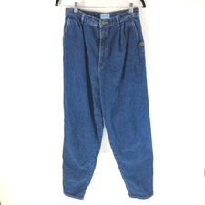 Calvin Klein Womens Vintage Jeans Pleated Pockets High Rise Medium Wash Denim 10