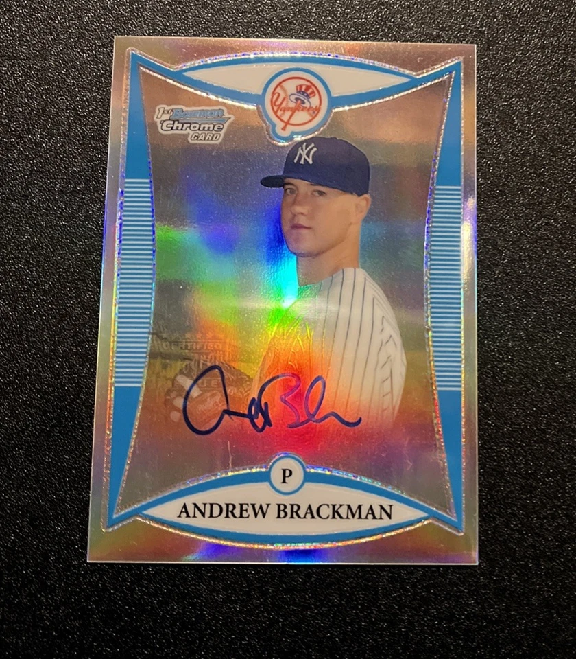 2008 Bowman Chrome - Prospects Autographs Refractor/500 Andrew Brackman #BCP271 - Image 2 of 4