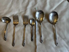 SERVING PIECES ASTRID pattern NATIONAL SILVER CO GUILDCRAFT SILVERPLATE