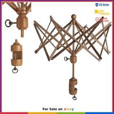 Wooden Yarn Swift Umbrella Clamp for Knitting Crocheting Ball Winding Birch