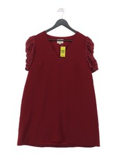 Sezane A-Line Midi Dress in Red