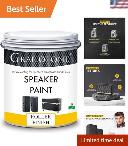 Speaker Paint Black 1 Quart Texture Coating for Speaker Cabinets, Road Cases,... - Afbeelding 1 van 9
