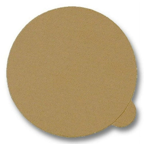 100 Pack 5 in W x 5 in L 320 Grit No Hole Disc with Tab PSA Sanding Disc - Picture 1 of 1