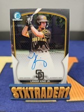 2023 Bowman Chrome - Prospect Autographs Lamar King Jr. #CPA-LK (AU, RC)