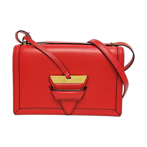 LOEWE Barcelona Crossbody bags Leather Red Free Shipping | Duties Paid